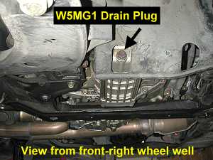 Transaxle drain plug