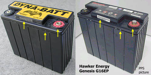 Dyna-Batt Hawker G16EP comparo