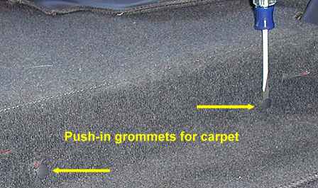 Carpet grommets