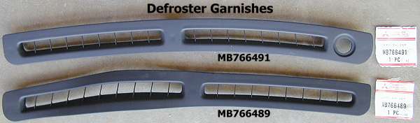 New defroster garnishes