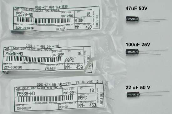 ECM capacitors replacements