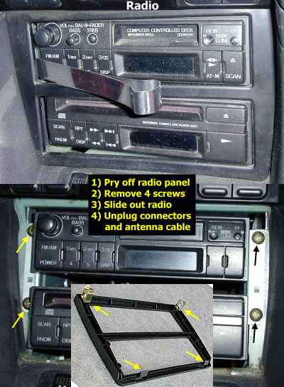 Removing factory radio